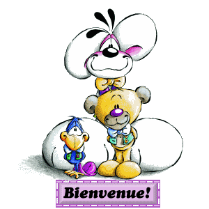 Gif animé bienvenue Diddl